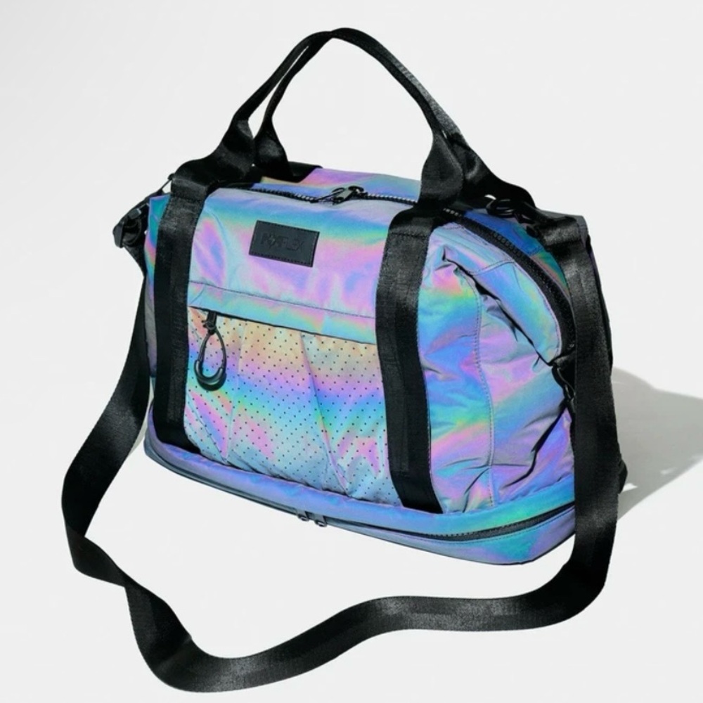 POPFLEX Discontinued Ella Magic Flash Reflective Yoga & Gym Duffle Bag